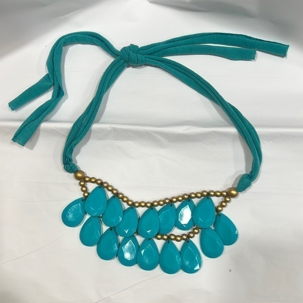 𝅺costume Jewelry Adjustable Turquoise Accessory Necklace Gold Beads